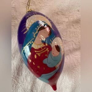 Li Bien Glass Ornament Holy Mother and Child Collectible 2012